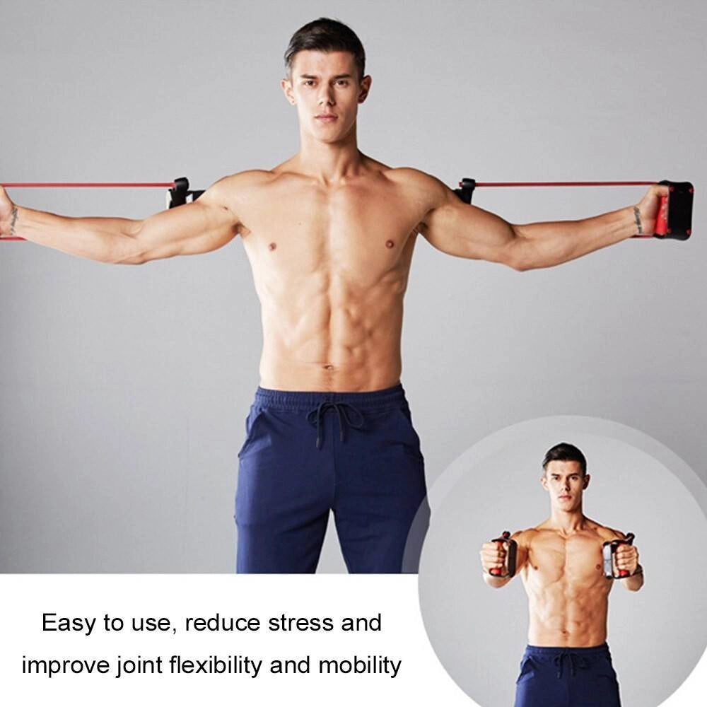 Trade Shop - Attrezzo Per Esercizi Con Elastico Push-up Multifunzionale Allenamento Braccia -