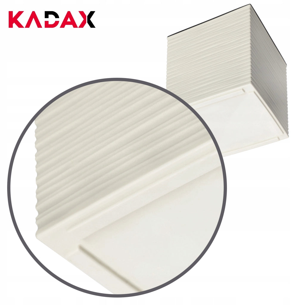 Vaso da fiori KADAX, 30 cm, color crema, con coperchio in plastica e inserto.