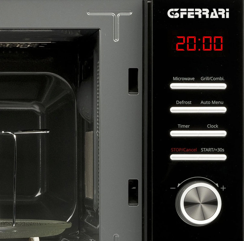 G3 ferrari g10183 "sapormio 25l" forno microonde combinato, 800 w, grill 1000 w, display led, timer, nero