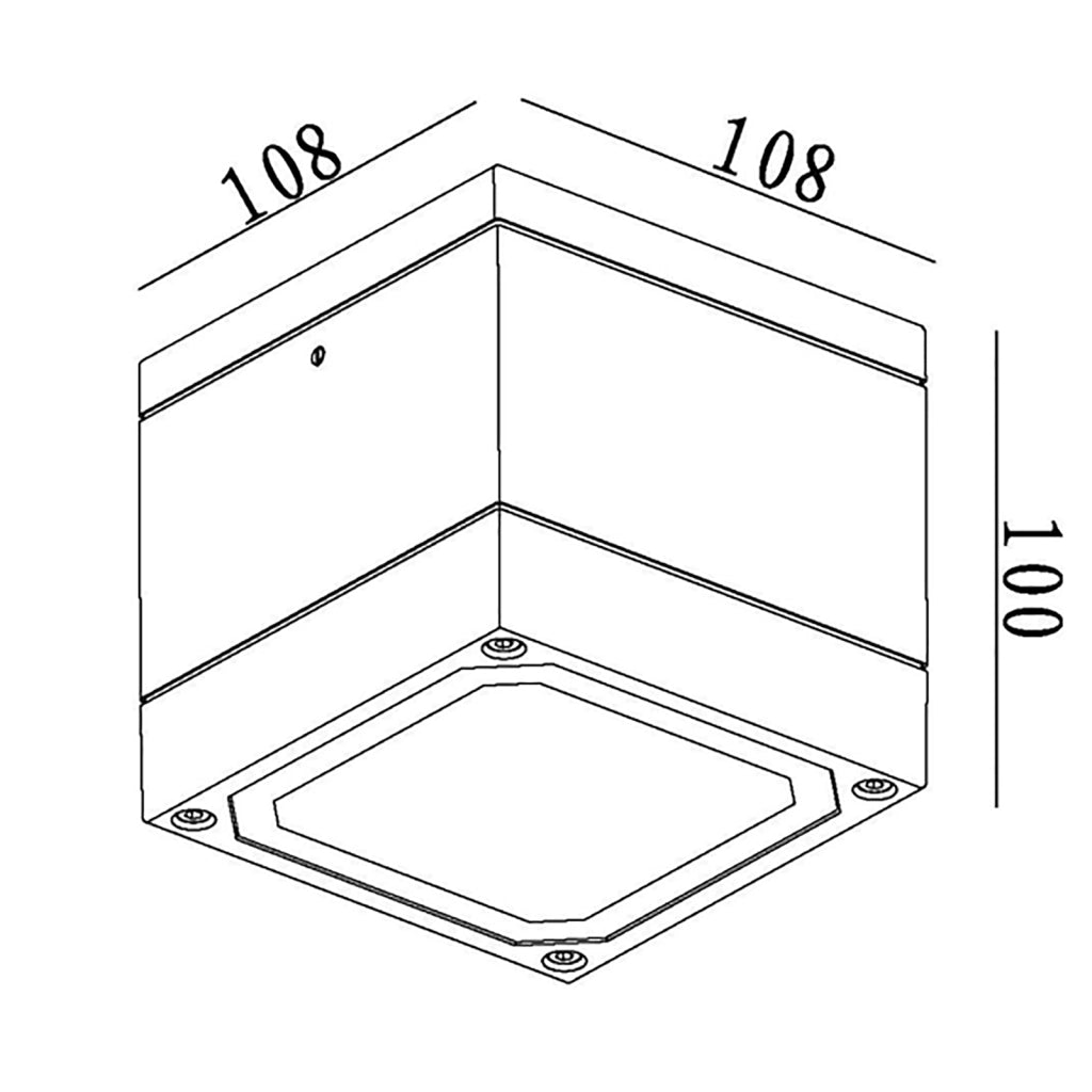 Faretto soffitto box doccia bagno turco sauna lampada parete LED lampada GX53 6W 230V QUADRATO BIANCO