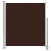 Tenda da sole laterale retrattile/schermo protettivo per patio giardino terrazza balcone 140 x 300 cm marrone 02_0007229