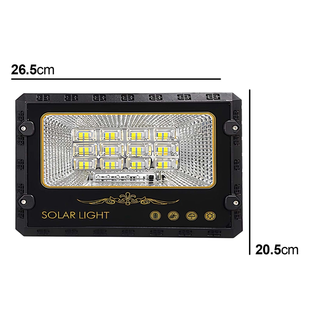 Proiettore Solare LED Esterno 9000K con Rilevamento Automatico Nero Avizar