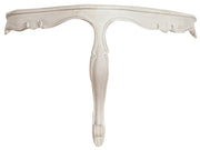 Biscottini Mensola a muro in legno finitura bianco anticato L50xPR24xH34 cm Made in Italy