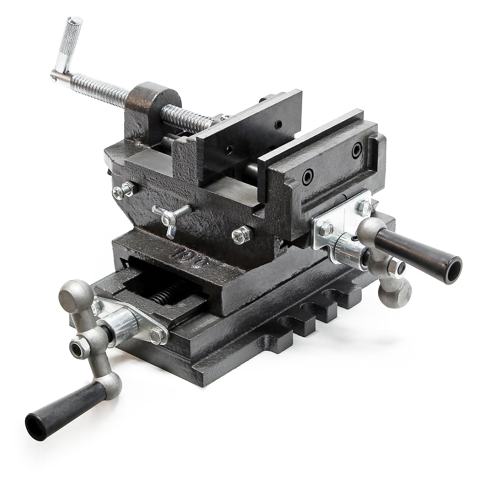 Morsa da macchina a due assi 100mm Tavolo a croce per banco da lavoro o da fresatura