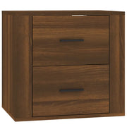 Comodino | Armadio da Notte | Mobiletto da notte a Muro Rovere Marrone 50x36x47 cm
