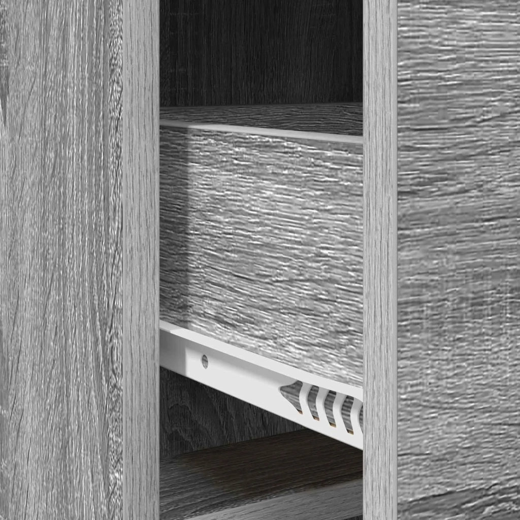 Credenza Sonoma grigio 75 x 33 x 80 cm Legno ingegnerizzato 8011104