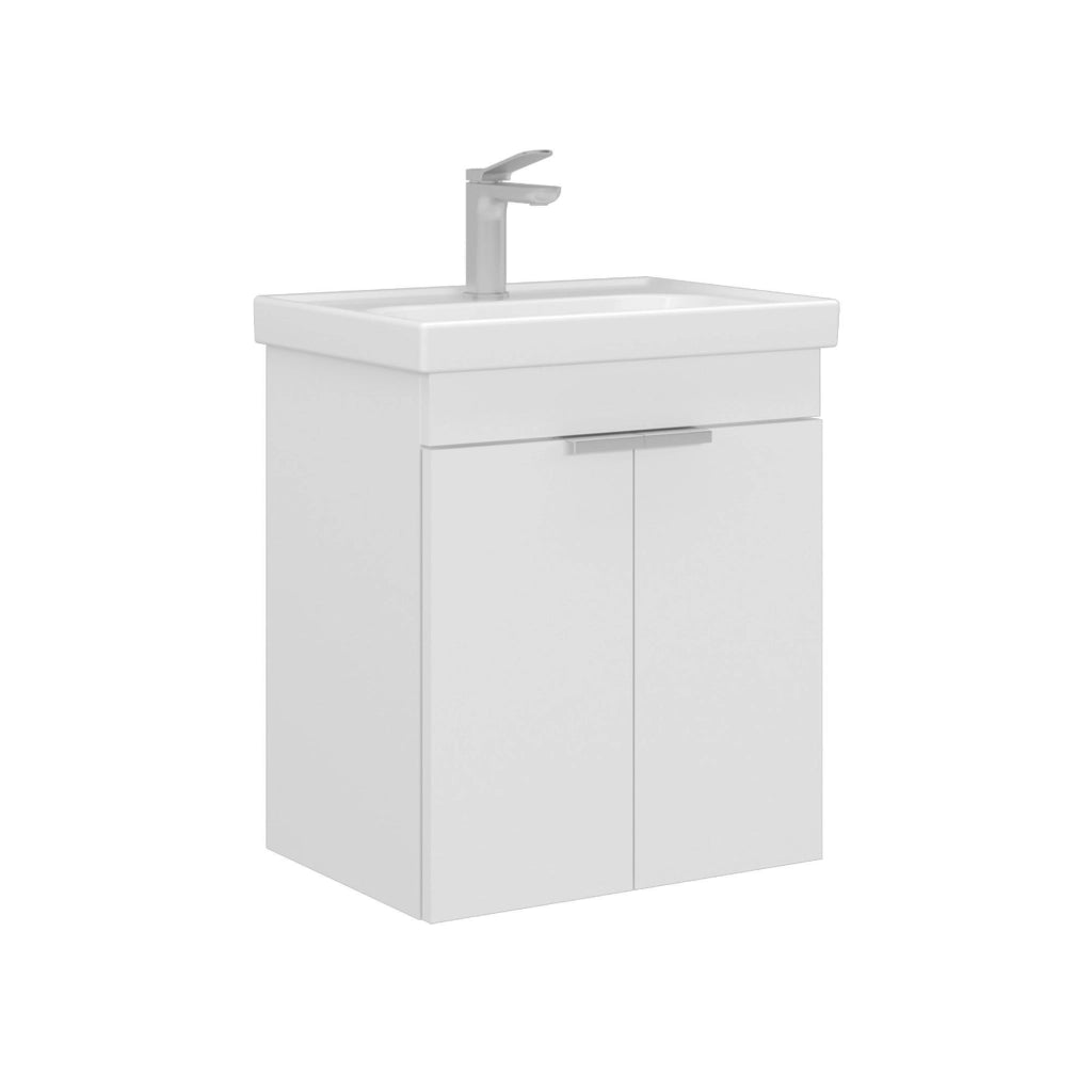 Mobile lavabo "Desna 50" - 50 x 38 x 58 cm - Bianco opaco