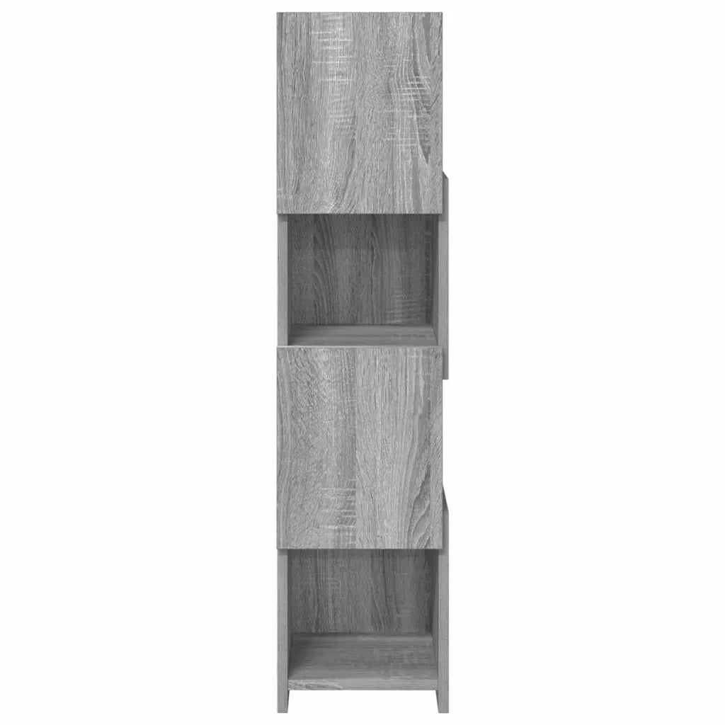 Mobile angolare Grigio Sonoma 25,5x25x102cm Legno multistrato 889810