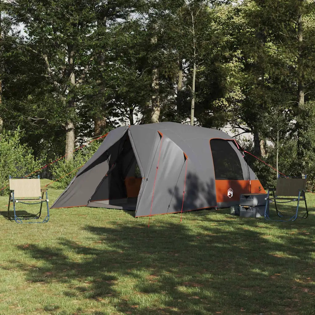 Tenda a Cupola per 4 Persone con tetto Grigio e arancione 42001022