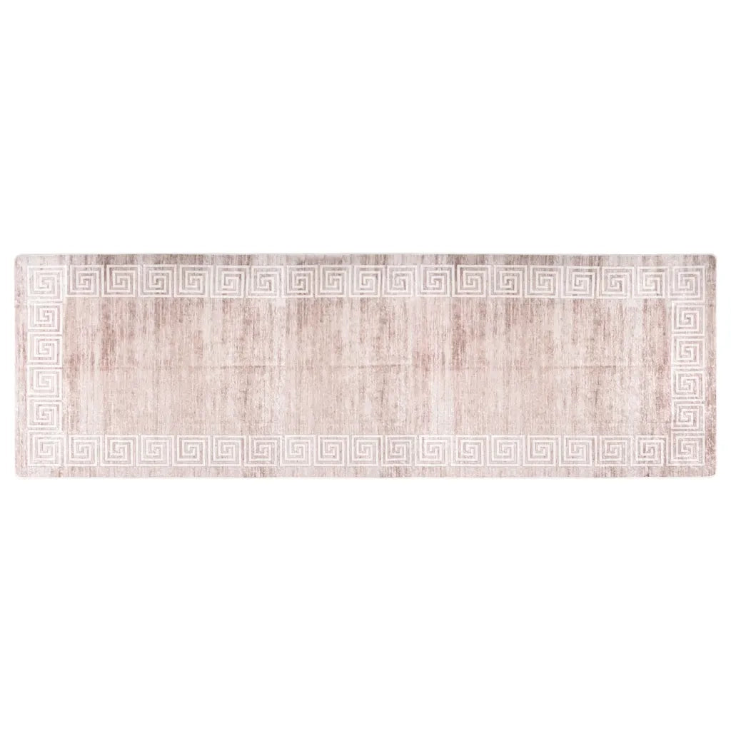 Tappeto Lavabile 80x300 cm Beige 337941