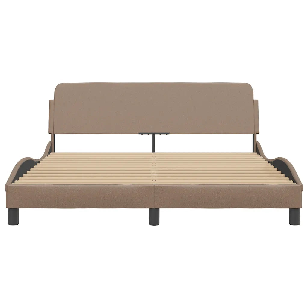 Giroletto Dover Cappuccino 160x200 cm in Similpelle 373222