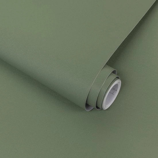 Panno adesivo in vinile verde 40x300cm - Panno adesivo per armadi e cassetti - Film vinilico self-adesivo - Decorazione per camera da letto e soggiorno - Etichette per mobili DIY - Arredamento rinnovato - Facile da applicare - Materiale duraturo