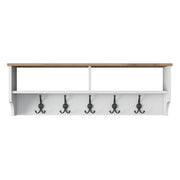 Appendiabiti in legno "Pino" - 120 x 22 x 37 cm - Bianco