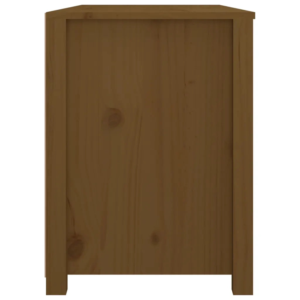 Armadietto Marrone Ambra 100x40x54 cm in Legno Massello di Pino