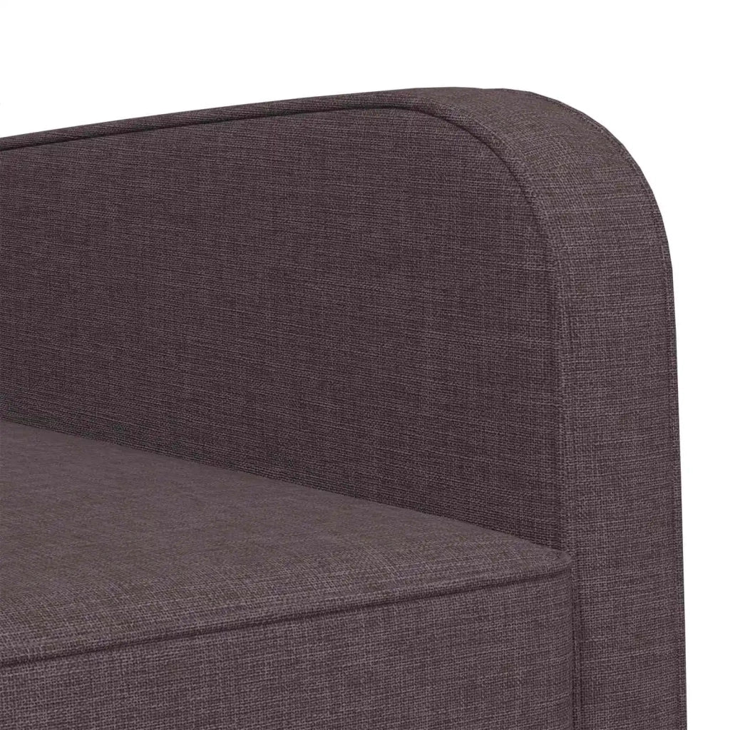 Poltrona Marrone Scuro Tessuto 42043397