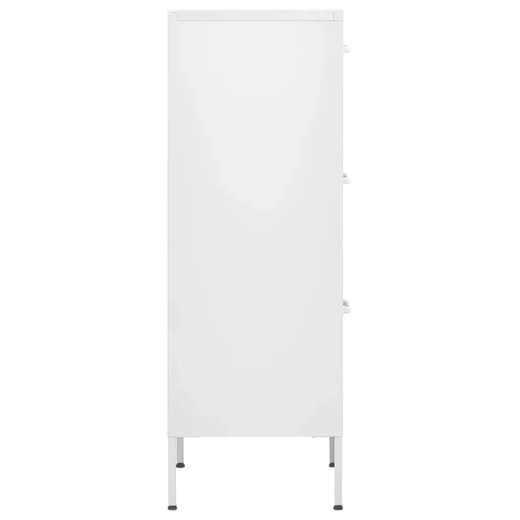 Armadietto Bianco 42,5x35x101,5 cm in Acciaio 336188