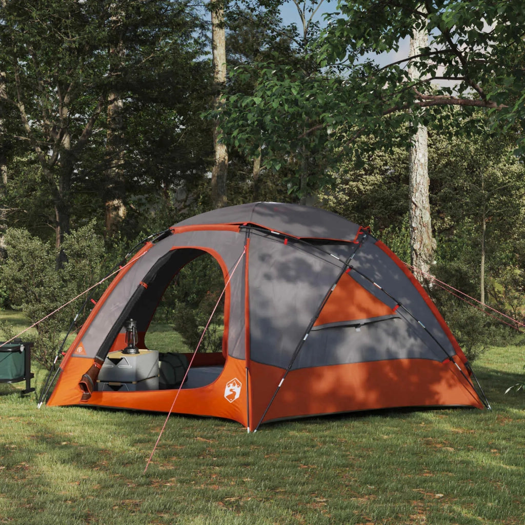 Tenda a cupola con tetto rimovibile Grigio e arancione 42017375