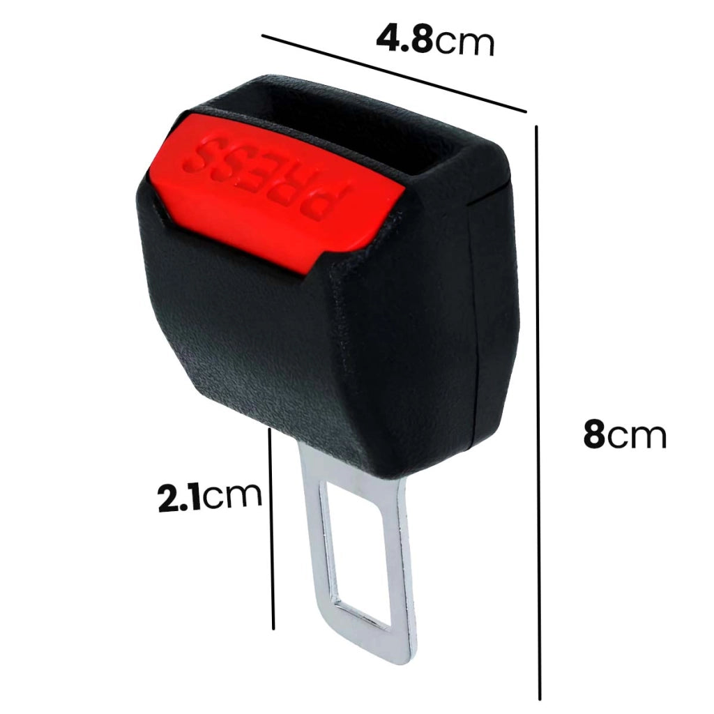 Clip di sicurezza per cintura di sicurezza per auto con pulsante a pressione Nero / Rosso Avizar