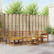 Set di divani da esterno 7 pcs Naturale