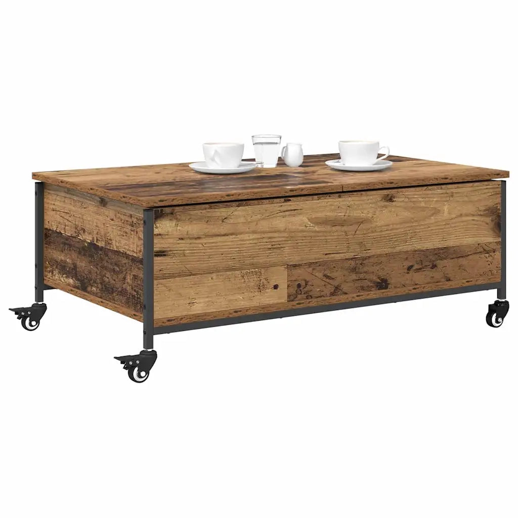 Tavolino da salotto | Tavolino da caff¨¨ | Tavolino da Soggiorno Legno vecchio 91 x 55 x 32 cm