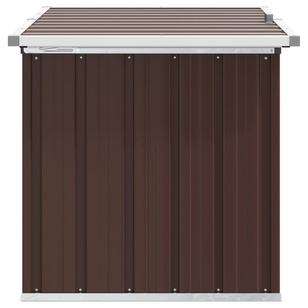 Baule da giardino marrone 109x67x65 cm 46260