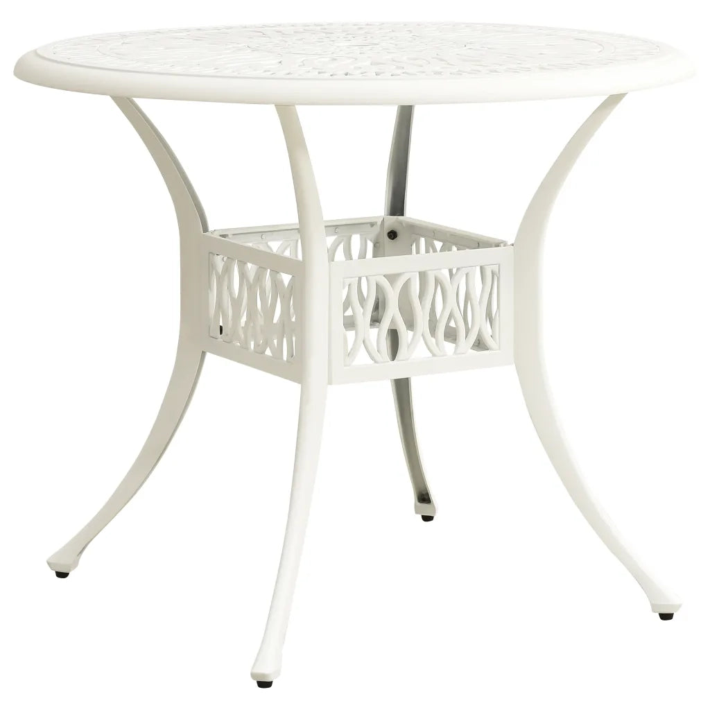 Set da Bistrot 3 pz in Alluminio Pressofuso Bianco cod mxl 35797