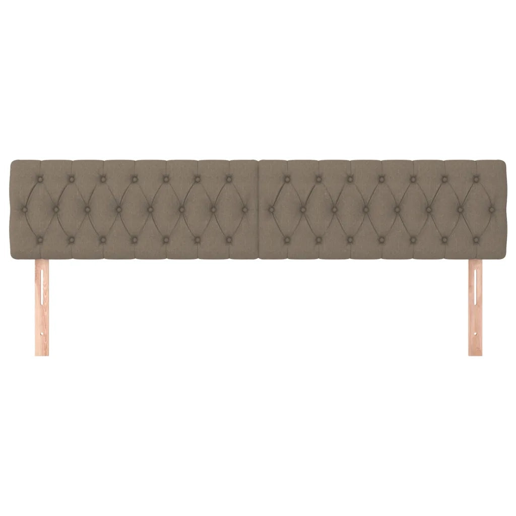 Testiera | Testata Tortora 180x7x78/88 cm in Tessuto
