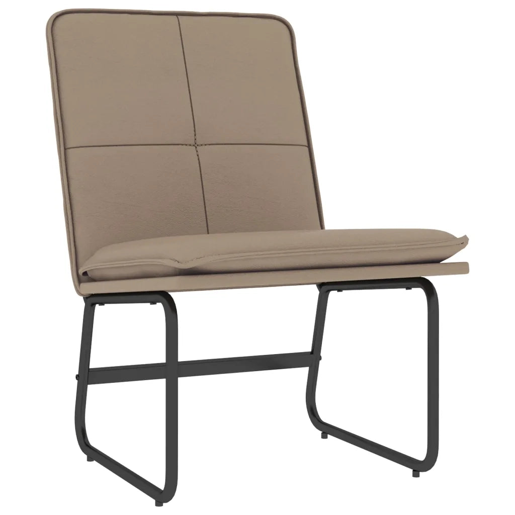 Sedia Lounge Cappuccino 54x75x76 cm in Similpelle 351335