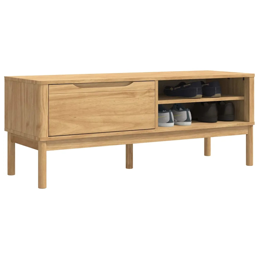 Panchina per corridoio FLORO Marrone cerato 115 x 40 x 45 cm 42011243
