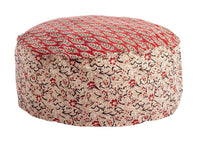 Pouf  65x65x25cm in Tessuto Lorient Rosso