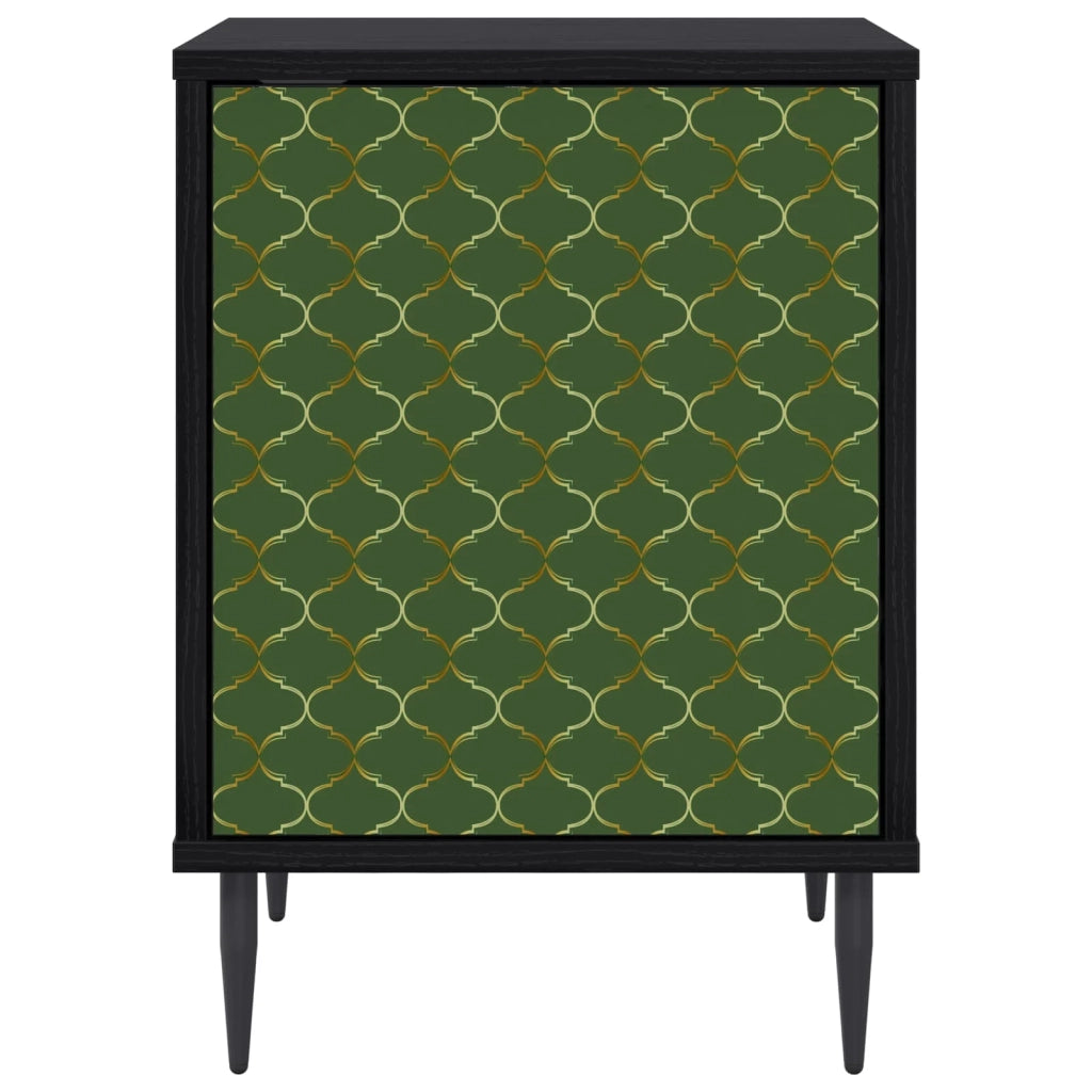 Armadio da Notte GELEEN 2 pz Rovere Nero 36 x 33 x 51 cm 8007234