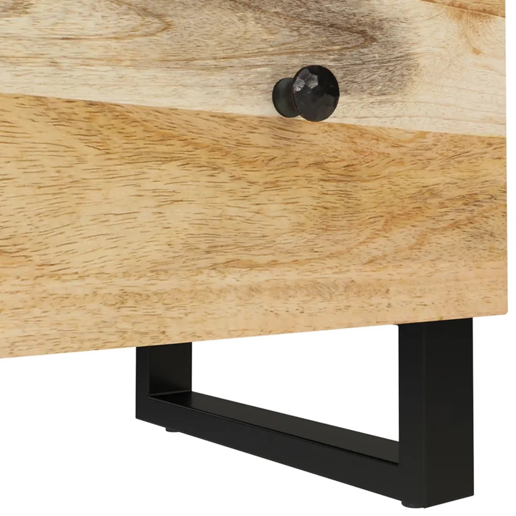 Credenza 60x33x75 cm in Legno Massello di Mango 345229