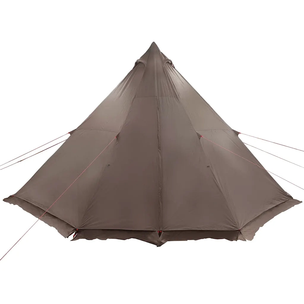 Tenda Familiare Tipi per 8 Persone-Tenda da campeggio Marrone Impermeabile