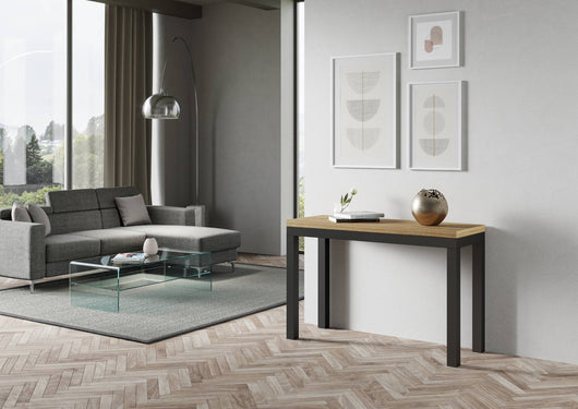 Tavolo Salvaspazio Allungabile 120/200x45/90x80/78 cm Everyday Double Quercia Naturale