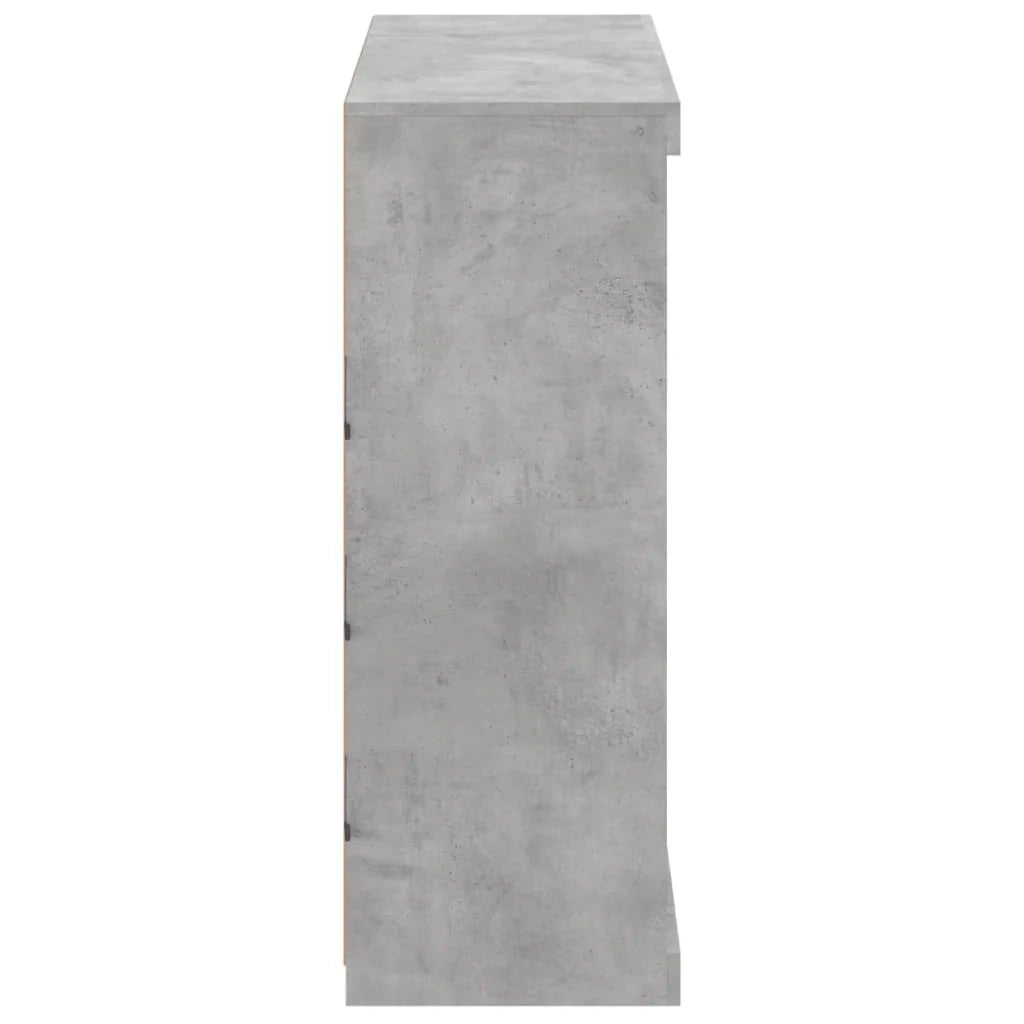 Buffet credenza cassettiera armadio mobile contenitore organizer per cucina soggiorno salotto con luci LED 81 x 37 x 100 cm grigio 02_0030008