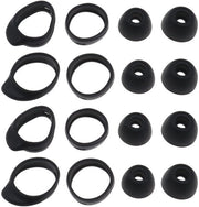 Orecchini in silicone anti-slip - nero - con clip per orecchio - comodi - compatibili con Samsung Galaxy Buds 2019 e Buds+ R175/R170