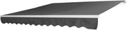 Tenda da sole con manovella manuale, 250 x 200 cm, tenda da sole per balcone, terrazza, impermeabile, protezione solare, antracite