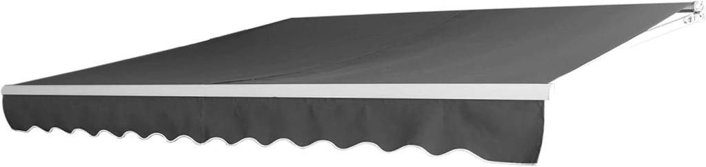 Tenda da sole con manovella manuale, 250 x 200 cm, tenda da sole per balcone, terrazza, impermeabile, protezione solare, antracite