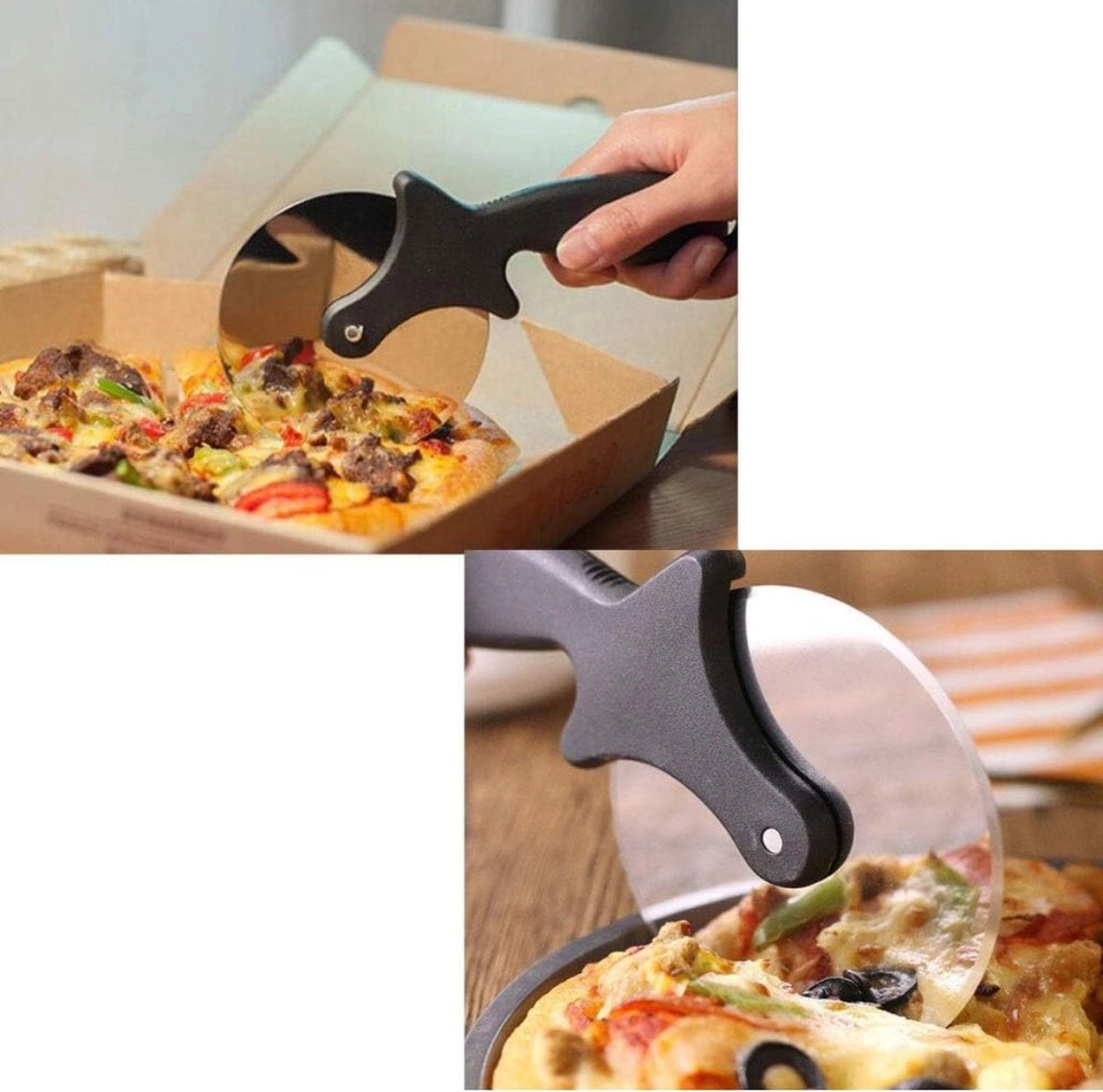Tagliapizza a rotella Lama In Acciaio Taglia Pizza Rotella Per Pizza 19.5cm74168