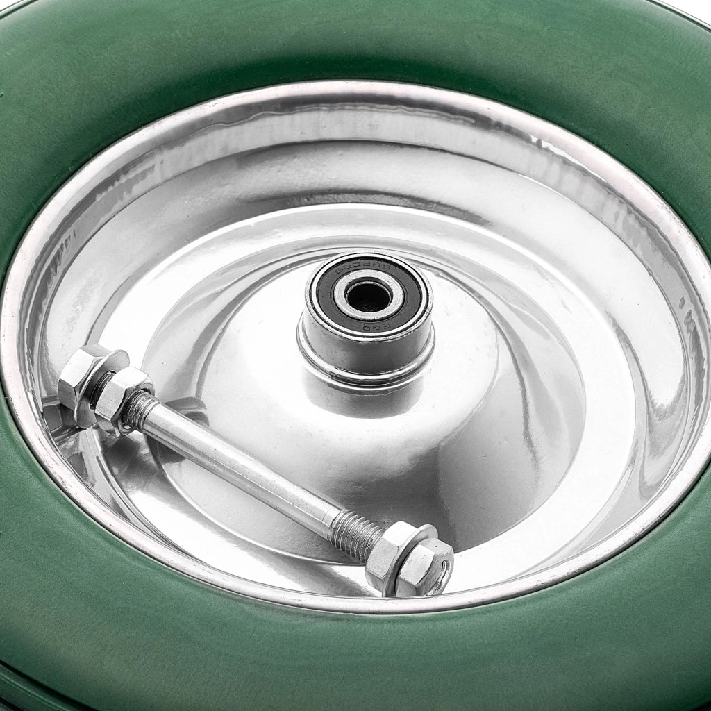 KADAX Kółka do taczek 4.00-8 PU 551030 zielone K16351 + ŚRUBY