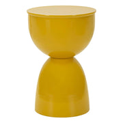 Tavolino VKH1077, Giallo, Metallo, 31x31x46 cm