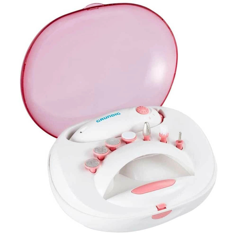 Set Fresa Lima Elettrica Manicure Pedicure + Asciuga Smalto Unghie a Batteria Grundig