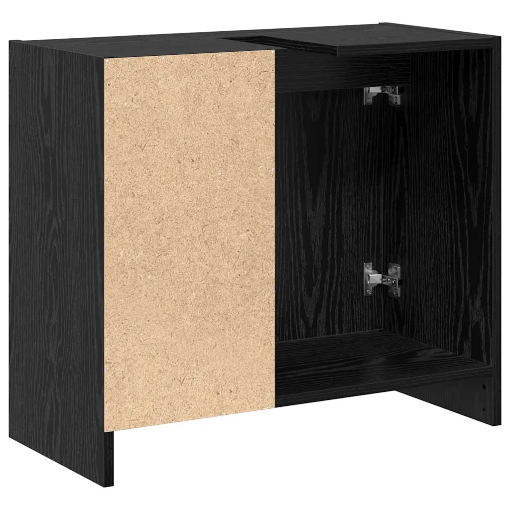 Mobile da Bagno Rovere Nero 63 x 29 x 55 cm Legno multistrato 869214