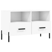 Mobile TV multimediale mensola TV credenza TV sala da pranzo soggiorno camera da letto 80 x 36 x 50 cm legno ingegnerizzato bianco 02_0026291