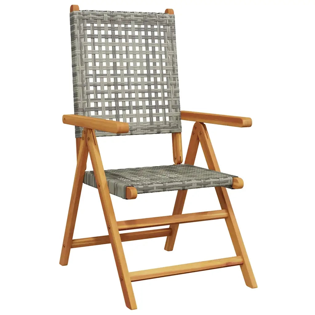 Set da Pranzo per Giardino 5 pcs Grigio 3375732