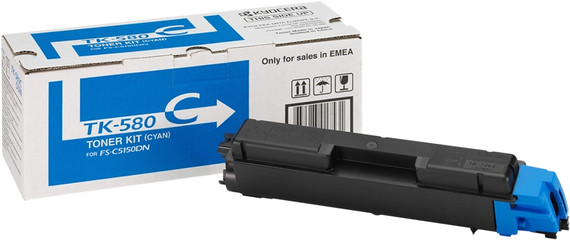 KYOCERA TK-580C cartuccia toner 1 pz Originale Ciano