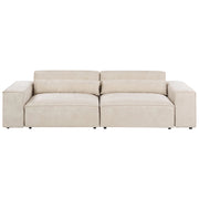 Divano componibile a 2 posti Divano componibile in velluto beige con gambe nere Soggiorno moderno