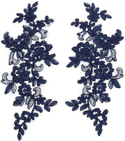 Bloemenpatch 2 pezzi - Bordure/Kant - Applique/Decorazione - Poliestere - Sartia/Craft - Riparazione/Patch - Patch di stoffa
