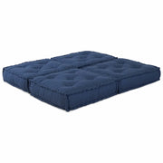 Unit¨¤ di Divano Modulare 2 pz Indaco 140 x 70 x 36 cm Tessuto CFW5692946