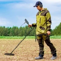 Metal Detector Professionale con 5 Modalità, Impermeabile IP68 e Display LCD Retroilluminato